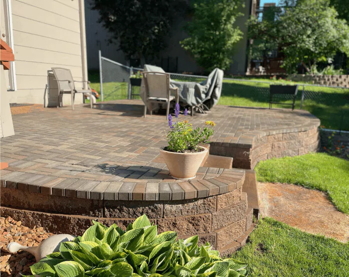 Paver patio Landscaping Lakeville MN